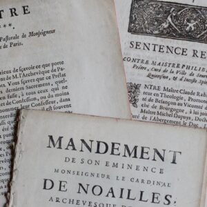 Trois imprimés des XVIIe et XVIIIe siècle relatifs aux miracles, au quiétisme, etc.