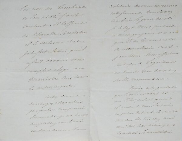 Lettre politique d'Alphonse de Lamartine sur l'affaire de Charolles