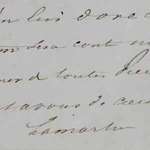 Lettre politique d'Alphonse de Lamartine sur l'affaire de Charolles