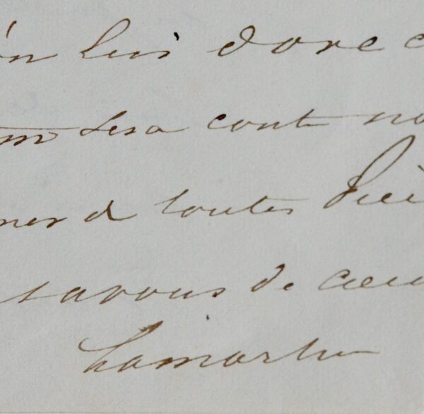 Lettre politique d'Alphonse de Lamartine sur l'affaire de Charolles