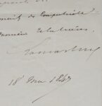 Lamartine accepte d'appuyer son correspondant