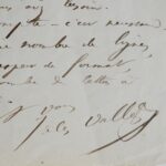Lettre de Jules Vallès à l'ancien communard Jules Boulabert