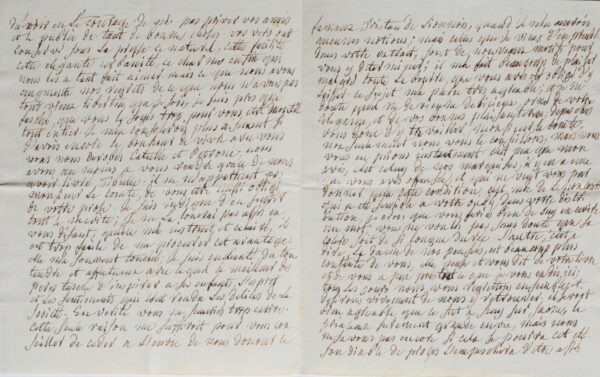 Dense et belle lettre du poète Lorrain François-Antoine Devaux, au comte de Tressan