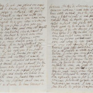 Dense et belle lettre du poète Lorrain François-Antoine Devaux, au comte de Tressan