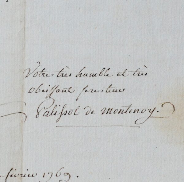 Virulente lettre de Charles Palissot de Montenoy sur les Philosophes