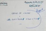 Manuscrit satyrique d'Alexandre Vialatte : "Génie de l'homme - La dernière invention"
