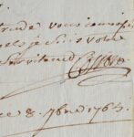 Rares lettre et manuscrit de Pierre Charles Cosson adressés à Justine Favart