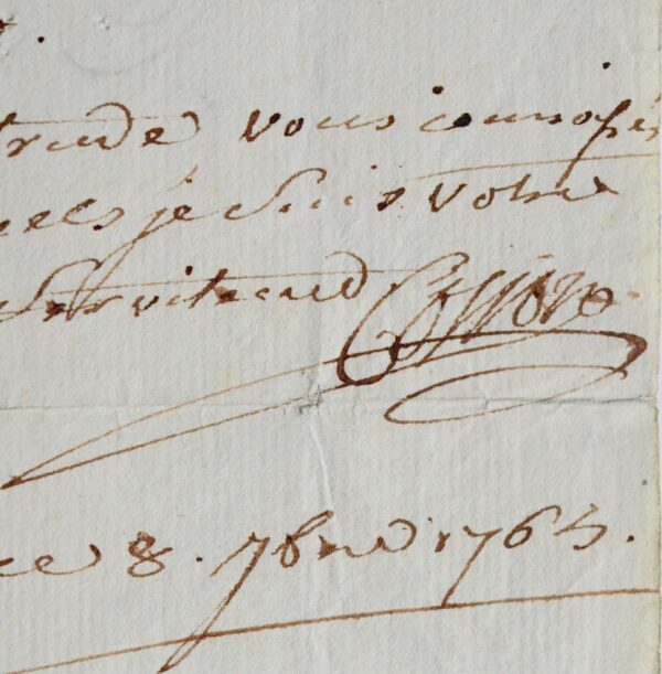 Rares lettre et manuscrit de Pierre Charles Cosson adressés à Justine Favart
