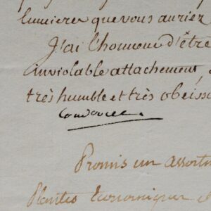 Condorcet demande à Thouin des renseignements botaniques sur la Guyane