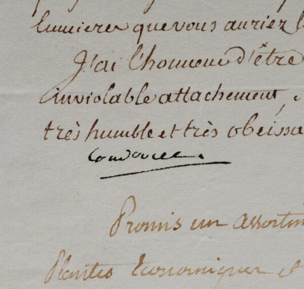 Condorcet demande à Thouin des renseignements botaniques sur la Guyane