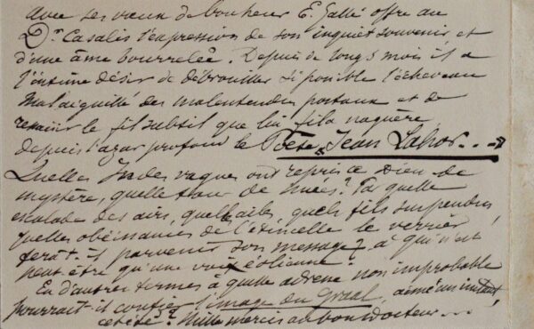 Carte pleine de poésie d'Émile Gallé