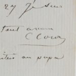 Corot achève de représenter une armure et prévient Jules Badin