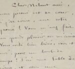Charmante lettre de Colette à son ami Mathurin Méheut
