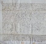 Très belle charte médiévale ornée de deux sceaux bien conservés