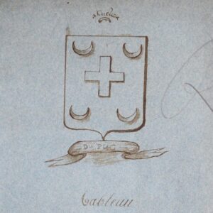 Manuscrit d'un "Tableau généalogique, héraldique, historique et chronologique"