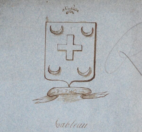 Manuscrit d'un "Tableau généalogique, héraldique, historique et chronologique"