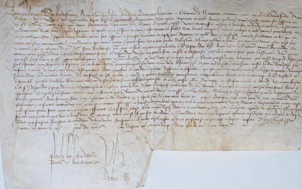 Louis XI lève de nouveaux impôts à Nemours et prépare la paix d'Arras.