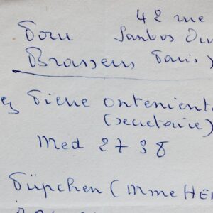 Brassens mentionne Pierre Onteniente et Joha Heiman dite "Püppchen"