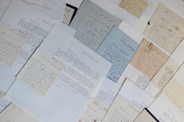 Importante correspondance littéraire de 28 lettres et 8 manuscrits de Léon Cladel