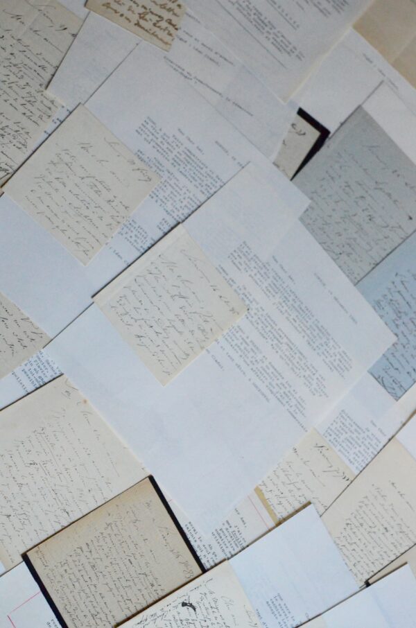 Importante correspondance littéraire de 28 lettres et 8 manuscrits de Léon Cladel