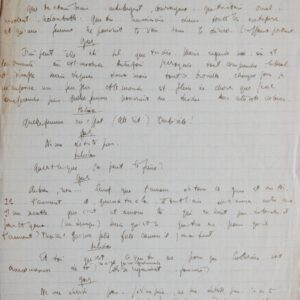 Brouillon de Sartre pour "Le Diable et le Bon Dieu"