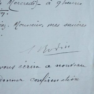 Rodin commande un transport de marbre, depuis l'Hôtel Biron
