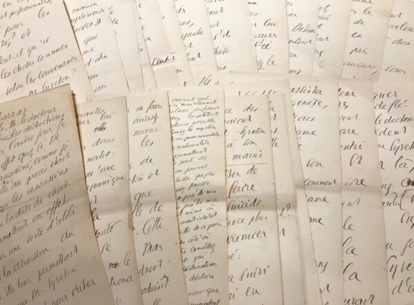 Manuscrit de 39 pages de Jean Jaurès sur l'affaire Syveton