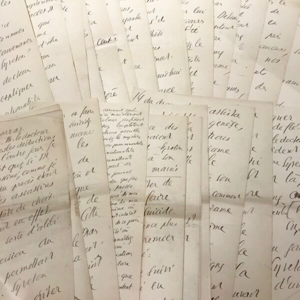 Manuscrit de 39 pages de Jean Jaurès sur l'affaire Syveton