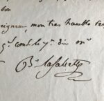 Lettre de Colaud de La Salcette à Bertrand durant "le vol de l'aigle"