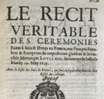 Rare relation des funérailles de Louis XIII à Saint Denis