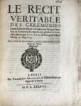 Rare relation des funérailles de Louis XIII à Saint Denis