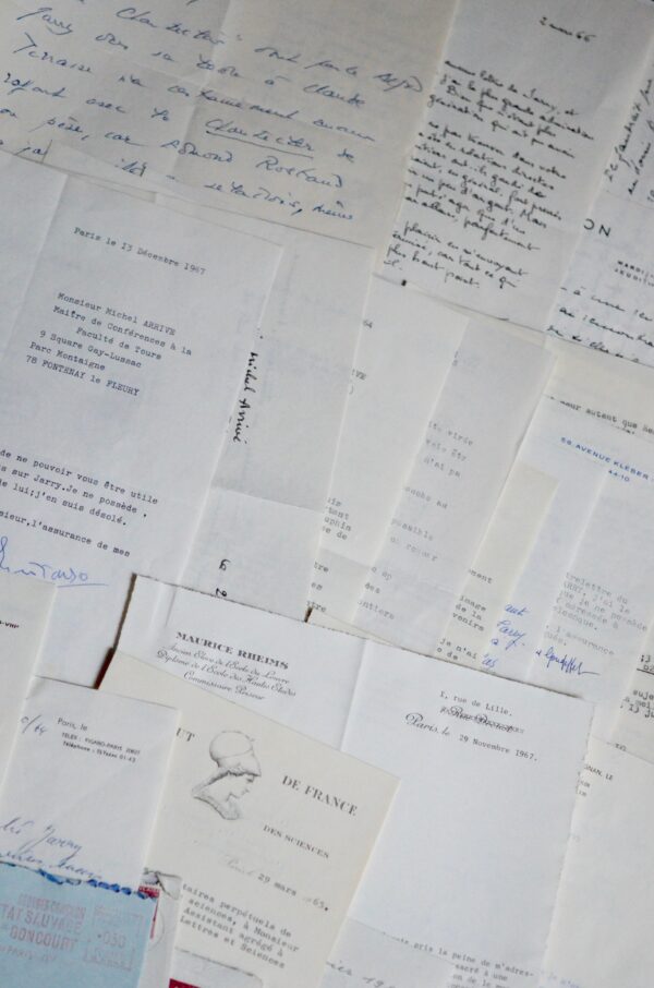 31 lettres sur Alfred Jarry, en vue de l'édition de la Pléiade