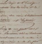 Lettre du saint-simonien Prosper Enfantin à son ami l'égyptologue Linant-Bey