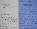 Lettre du compositeur anglais Arthur Sullivan à son confrère Georg Jacobi