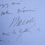 Lettre du compositeur anglais Arthur Sullivan à son confrère Georg Jacobi