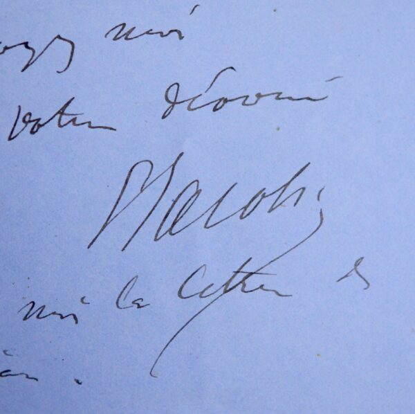 Lettre du compositeur anglais Arthur Sullivan à son confrère Georg Jacobi