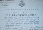 Rare pièce signée par le gouverneur des "isles françoise de l'Amérique", Rouxel de Blanchelande