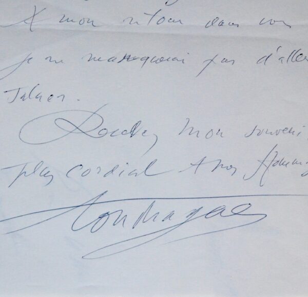 Lettres, aquarelle et cartes de Louis Touchagues