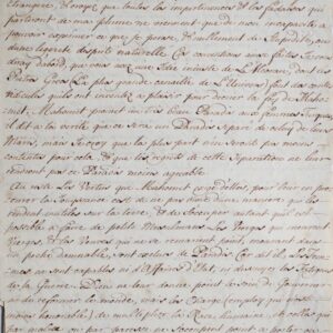 Edifiant courrier de 1718 d'une adepte de la religion musulmane