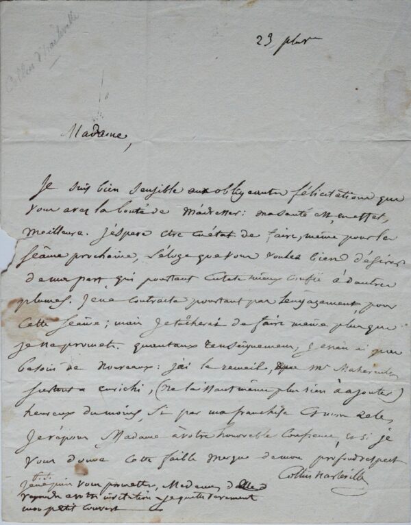 Collin d’Harleville rend hommage au dramaturge Antoine Leblanc