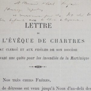 L'Évêque de Chartres et les grands incendies de Martinique de 1890