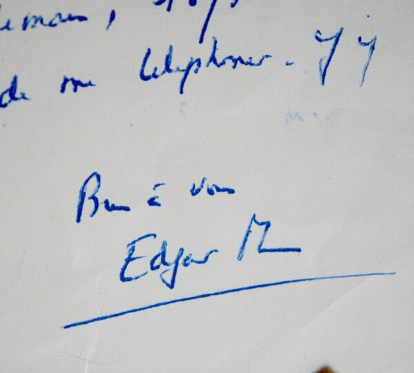 3 lettres d'Edgar Morin à Jacques Brenner
