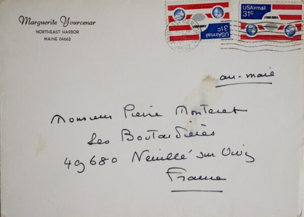 Belle lettre de Marguerite Yourcenar : "le monde se justifie par la naissance de l'artiste"