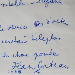 Cocteau demande deux motards pour le tournage du Testament d'Orphée