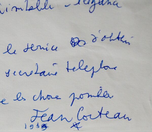 Cocteau demande deux motards pour le tournage du Testament d'Orphée