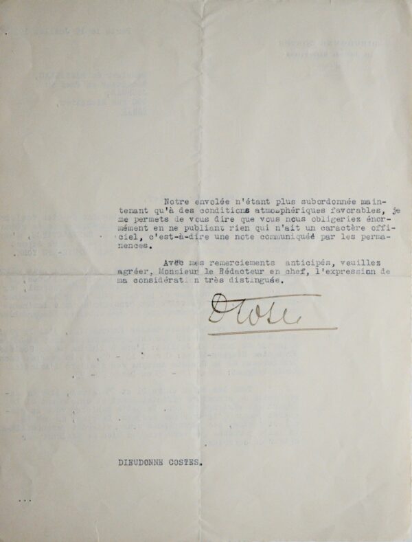 Dieudonné Costes fait taire la presse pour ménager le suspens du départ Paris-New York