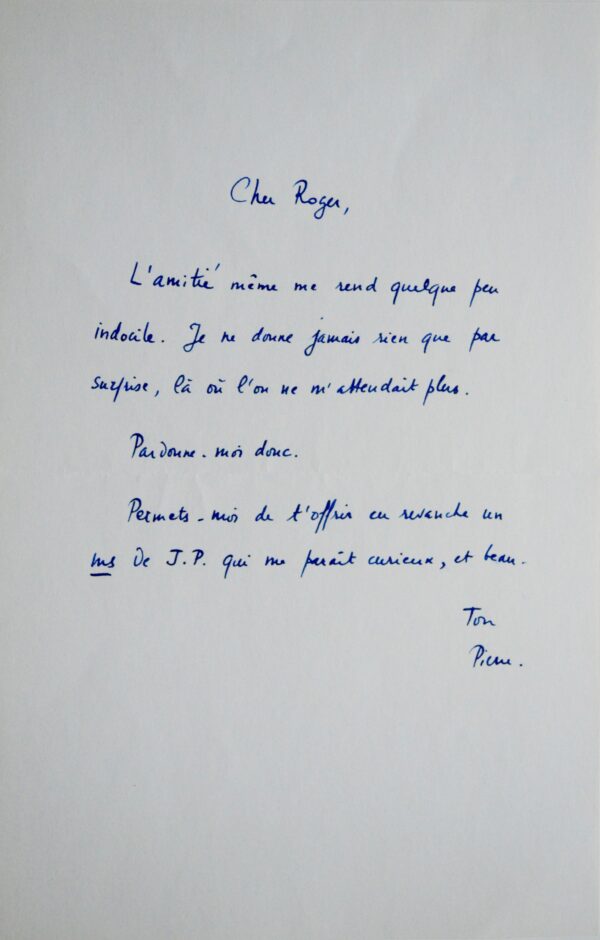 Réflexions de Jean Paulhan sur la beauté