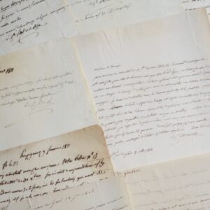 Ensemble de 9 lettres de Jean et Joseph Pelet de La Lozère