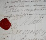 Le grand maître de l'artillerie, Henry de Daillon, duc du Lude, accorde deux congés