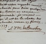 Le duc de Penthièvre, charitable, finance l'hospitalisation d'un invalide à Bicêtre